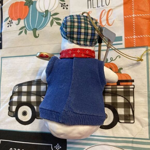 Ornament golf snowman vintage by clothique - Picture 3 of 5